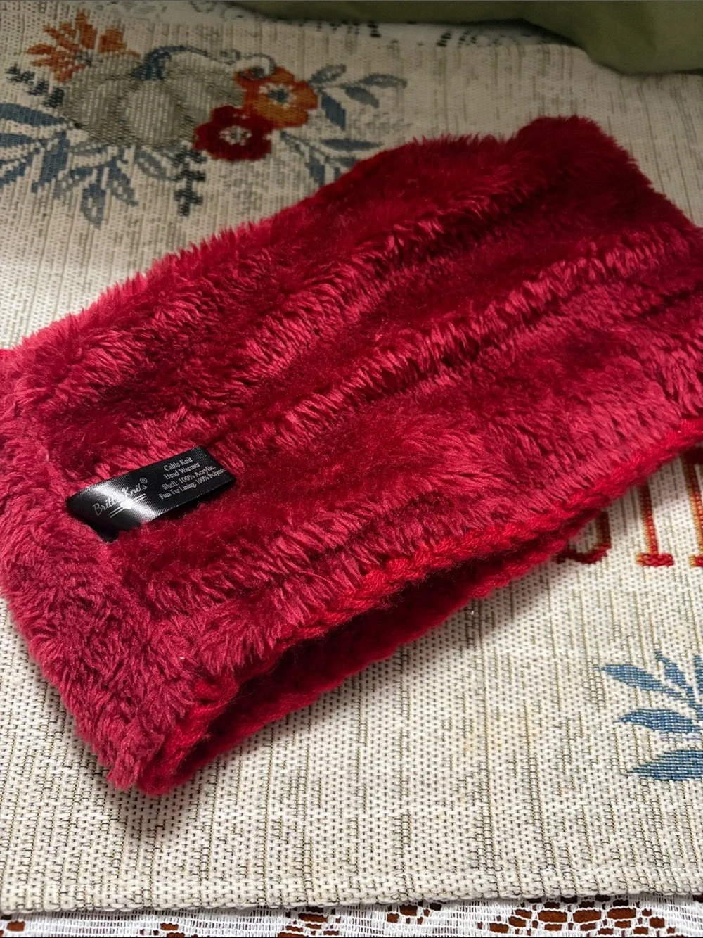 NWOT Britt's Red Cable knit Headband/Ear Warmer